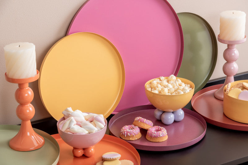 Bowl Double Funky, Bright Yellow & Soft Purple - MEDIUM